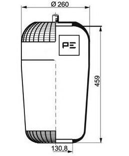 PE AUTOMOTIVE 08411170a -  Кожух пневматической рессоры